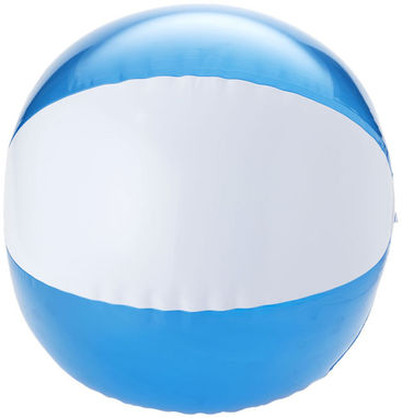Непрозрачный/прозрачный пляжный мяч Bondi, цвет синий прозрачный, белый - 19538621- Фото №3