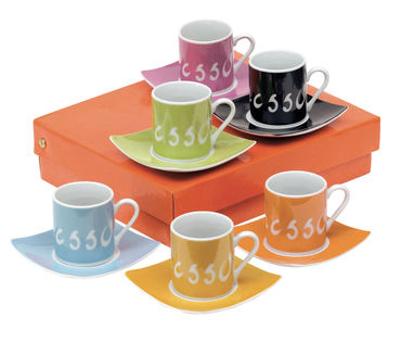 Набор чашек для эспрессо LA DOLCE VITA, цвет разноцветный - 56-0340017- Фото №1