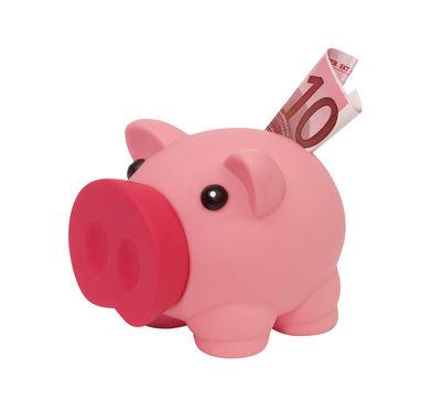 Копилка-свинья MONEY COLLECTOR, цвет розовый - 56-0908034- Фото №1