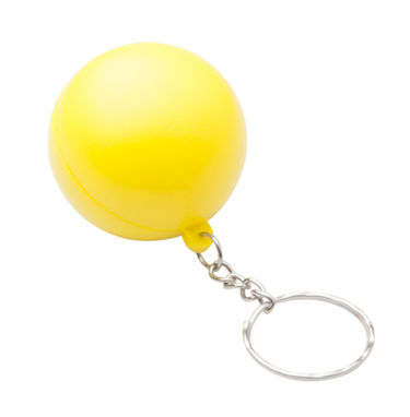 Мячик антистресс брелок Calm, цвет желтый - AP731618-02- Фото №1