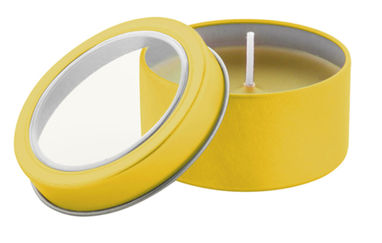 Свеча ванильная Sioko, цвет желтый - AP741762-02- Фото №3