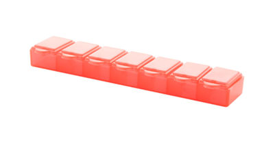 Коробочка для таблеток Lucam, цвет красный - AP781016-05- Фото №1