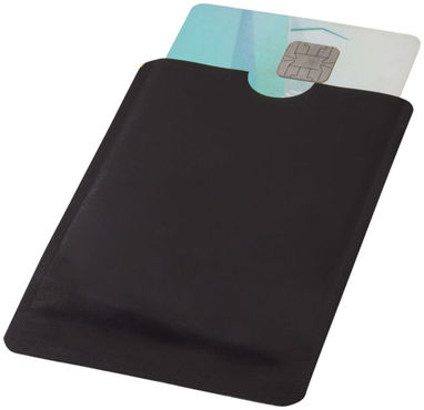 Гаманець для карт з RFID-чіпом для смартфона, колір суцільний чорний - 13424600- Фото №5