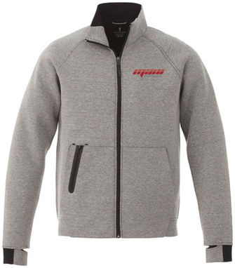 Трикотажная куртка Notch, цвет серый яркий  размер XS - 39498940- Фото №2