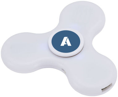 Динамик-спиннер Spin-It Widget Bluetooth, цвет белый - 13426701- Фото №2