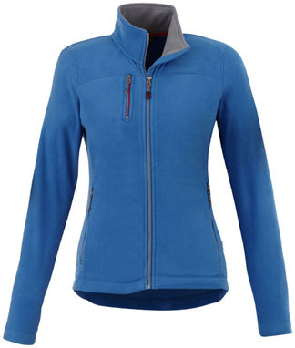 Женская микрофлисовая куртка Pitch, цвет небесно-голубой  размер L - 33489423- Фото №3