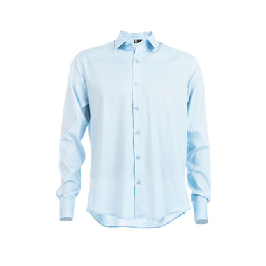 PARIS. Мужская рубашка popeline, цвет голубой  размер L - 30151-124-L- Фото №1