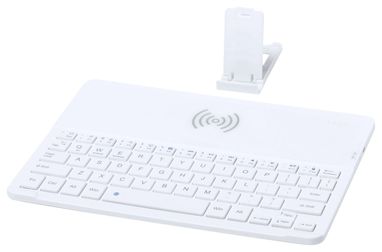 Клавиатура с Bluetooth Roktum, цвет белый - AP721104-01- Фото №1