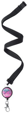 Лента для бейджа Lemer, цвет черный - AP721135-10- Фото №4