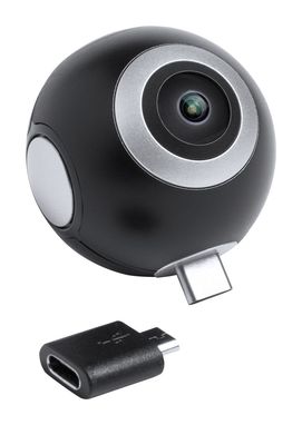 Камера с обзором 360° Ribben, цвет черный - AP781870-10- Фото №1