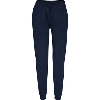 ADELPHO WOMAN Длинные спортивные брюки с широким поясом, цвет темно-синий  размер XL - PA11750455- Фото №1