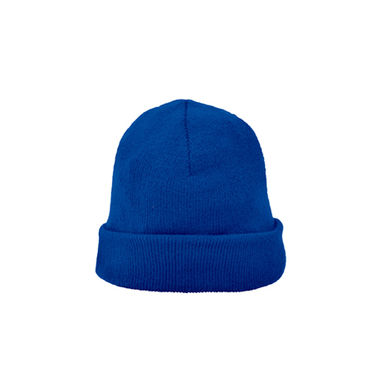PLANET Вязаная шапка с подворотом, цвет королевский синий  размер ONE SIZE - GR90099005- Фото №1