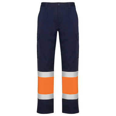 NAOS Многокарманные летние брюки высокой видимости, цвет темно-синий, флуоресцентный оранжевый  размер 38 - HV93005555223- Фото №1