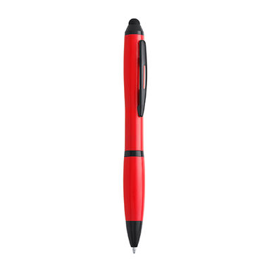 Ручка с поворотным механизмом в корпусе из ABS с сенсором, цвет красный - HW8007S160- Фото №1