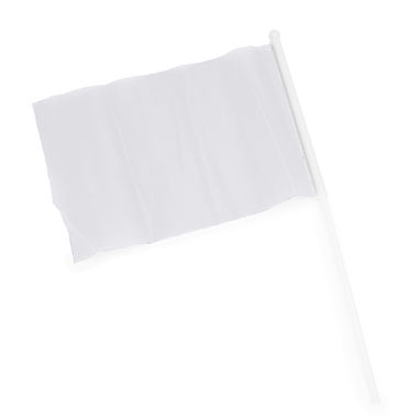Маленький прапор з держаком в різних кольорах і накінечником, колір білий - PF3103S101- Фото №1