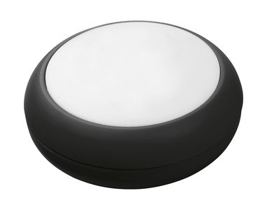 Пластиковый светодиодный фонарик с петлей, цвет черный - 21127-103- Фото №1