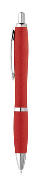 TERRY. Кульова ручка з волокна пшеничної соломи та ABS, колір червоний - 81204-105- Фото №1