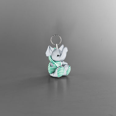 Плюшевый игрушечный брелок - светоотражающий, цвет зеленый - 93330-119- Фото №6