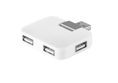 USB хаб 2.0, цвет белый - 97318-106- Фото №2