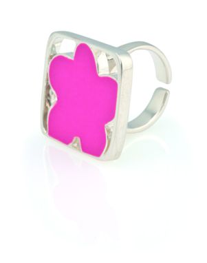 Регулируемое кольцо Donix, цвет розовый - AP741453- Фото №2