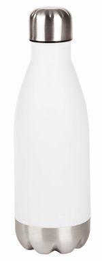 Термобутылка PARKY, цвет белый, серебряный - 56-0304501- Фото №1