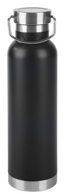 Вакуумная изолированная бутылка MILITARY, цвет чёрный - 56-0304530- Фото №1