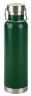 Вакуумная изолированная бутылка MILITARY, цвет темно-зеленый - 56-0304532- Фото №1