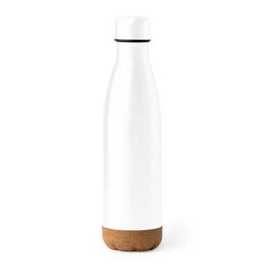 Пляшка-термос з нержавіючої сталі 304 з подвійною стінкою, колір білий - BI4105S101- Фото №1