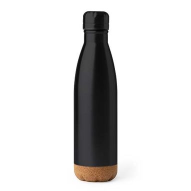 Пляшка-термос з нержавіючої сталі 304 з подвійною стінкою, колір чорний - BI4105S102- Фото №1
