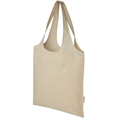 Модная эко-сумка Pheebs объемом 7 л из переработанного хлопка плотностью 150 г/м², цвет heather natural - 12064106- Фото №1