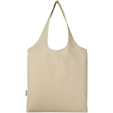 Модная эко-сумка Pheebs объемом 7 л из переработанного хлопка плотностью 150 г/м², цвет heather natural - 12064106- Фото №3