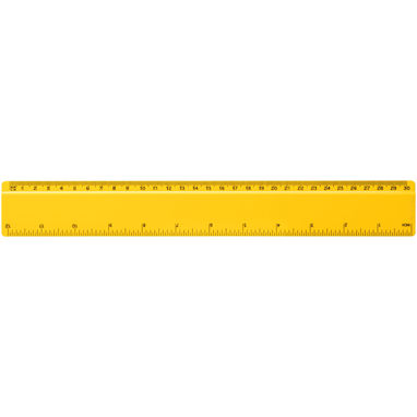 Линейка Refari из переработанного пластика длиной 30 см, цвет желтый - 21046811- Фото №2