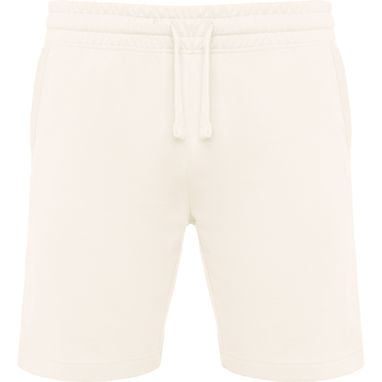 Повседневные шорты унисекс, цвет белый винтаж  размер L - BE044103132- Фото №1