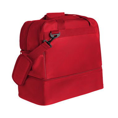 Спортивная сумка с двойной ручкой и длинным регулируемым ремнем для переноски, цвет красный  размер UNICA - BO71219060- Фото №1