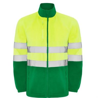 Флисовая куртка повышенной видимости, цвет garden green, fluor yellow  размер S - HV93050152221- Фото №1