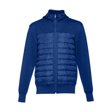 THC SKOPJE Мужская куртка с капюшоном, цвет королевский синий  размер XL - 30246-114-XL- Фото №1