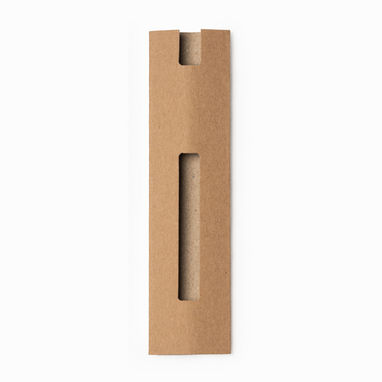 Картонний конверт з віконцем для ручок, колір бежевий - BL7995S129- Фото №1