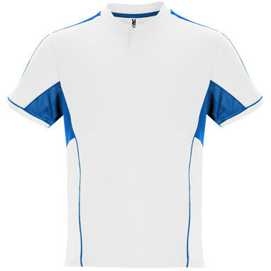 Спортивный костюм унисекс с сочетанием трех тканей, цвет белый, королевский синий - CJ0346010105- Фото №1