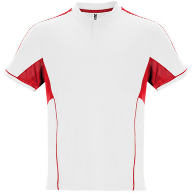 Спортивный костюм унисекс с сочетанием трех тканей, цвет белый, красный - CJ0346010160- Фото №1