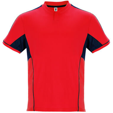 Спортивний костюм унісекс з поєднанням трьох тканин, колір червоний, темно-синій - CJ0346016055- Фото №1