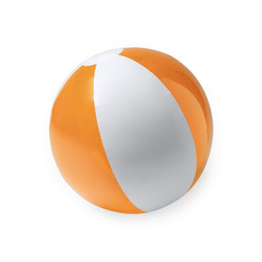 Пляжный мяч из ПВХ полупрозрачного и однотонного цвета, цвет оранжевый - FB1474S231- Фото №1