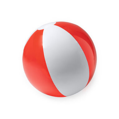 Пляжный мяч из ПВХ полупрозрачного и однотонного цвета, цвет красный - FB1474S260- Фото №1