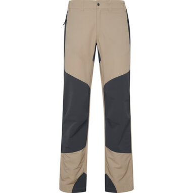 Трекинговые брюки унисекс, комбинированные из двух тканей., цвет бежевый - PA91100221946- Фото №1