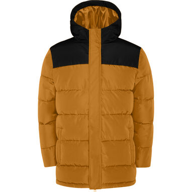 Утепленная куртка с фиксированным капюшоном, цвет оранжевый - PK50750117202- Фото №1