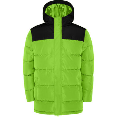 Утепленная куртка с фиксированным капюшоном, цвет лаймовый - PK50750122502- Фото №1