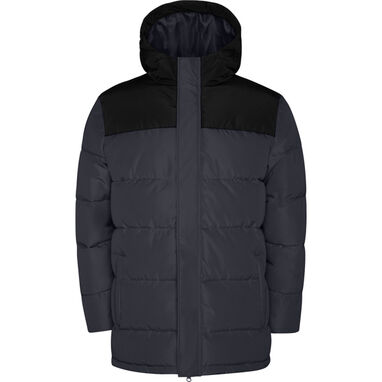 Утепленная куртка с фиксированным капюшоном, цвет черный - PK50750123102- Фото №1
