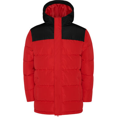 Утеплена куртка з фіксованим капюшоном, колір червоний - PK5075016002- Фото №1