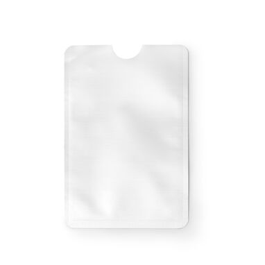 Чехол RFID для карты с алюминиевой отделкой, цвет белый - TT1374S101- Фото №1