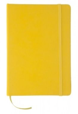 Блокнот на резинке Cilux, цвет желтый - AP791753-02- Фото №1