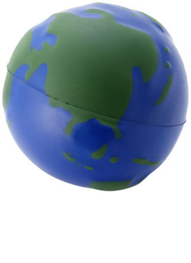 Антистрес в формі глобуса, колір синій, зелений - 10210100- Фото №1